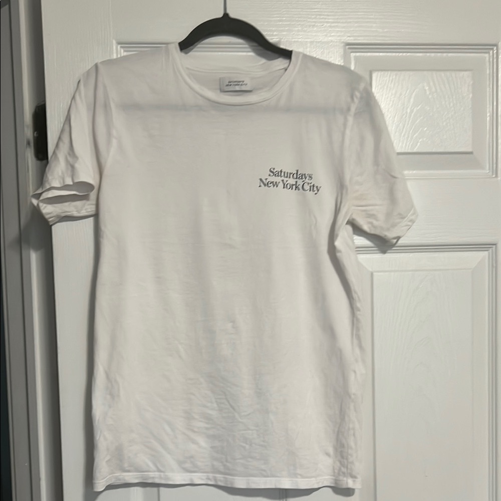 ❤️final sale! Saturdays New York City White Short Sleeve Tee